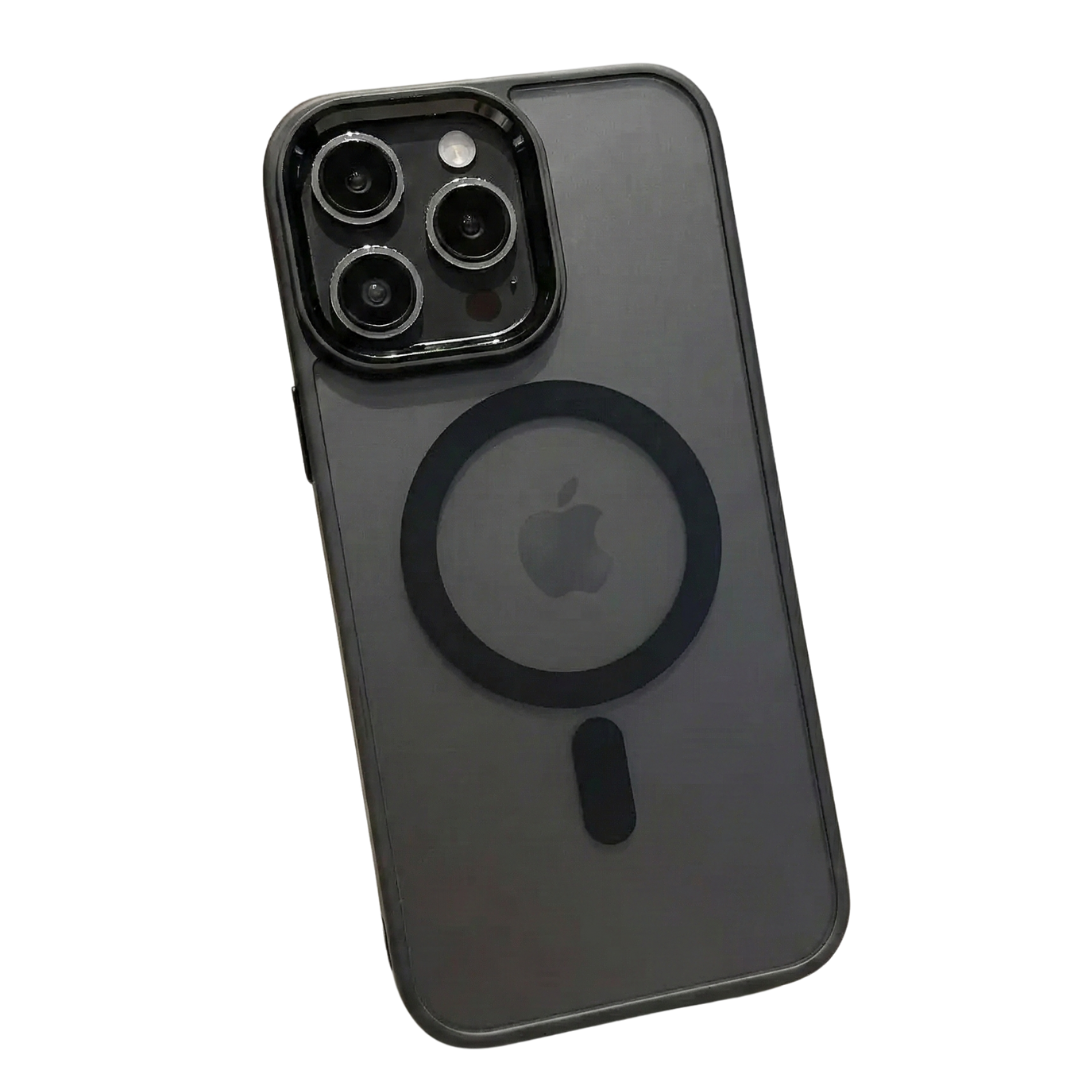 Foto de Funda Transparente MagSafe con Borde en Oro Rosa para iPhone - Click&Buy