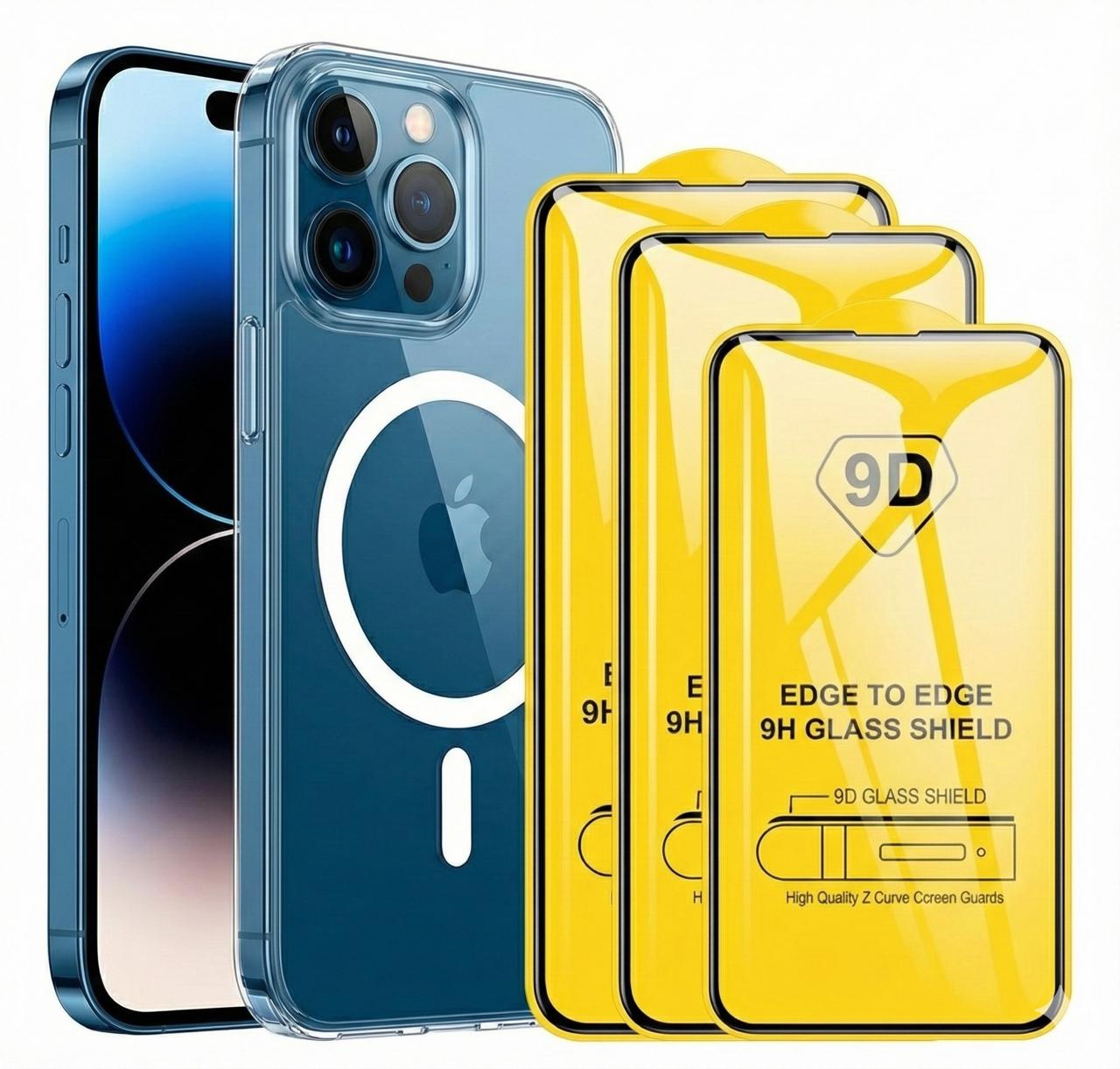 Foto de Pack protección total Funda Magsafe + 3 Vidrios  - Click&Buy